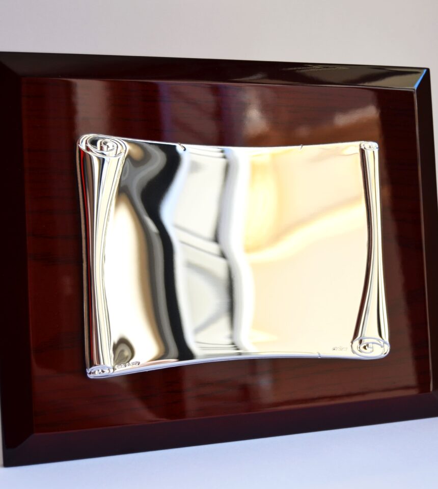 Placa pergamino laminada