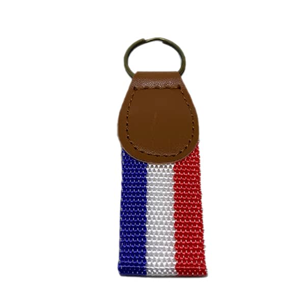 Llavero de tela con bandera de Francia