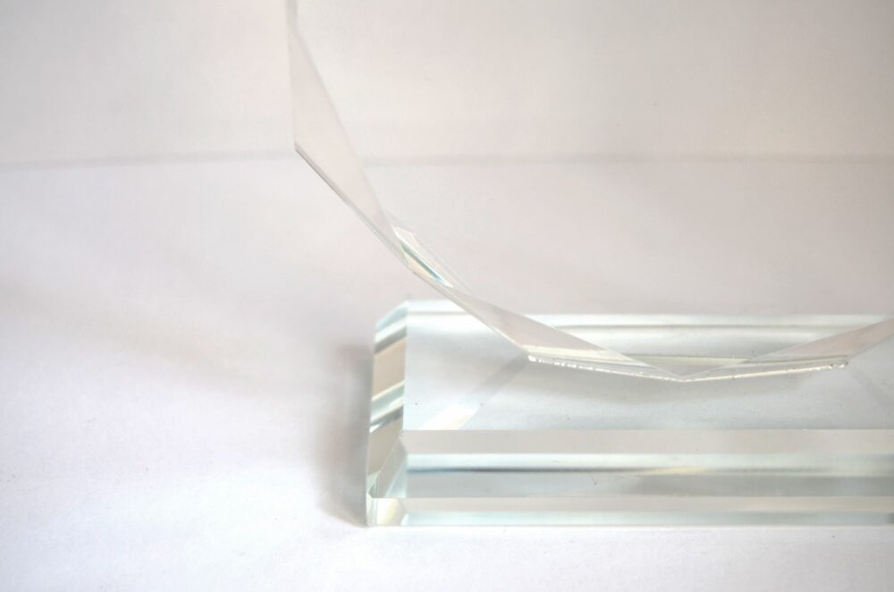 trofeo cristal octogono