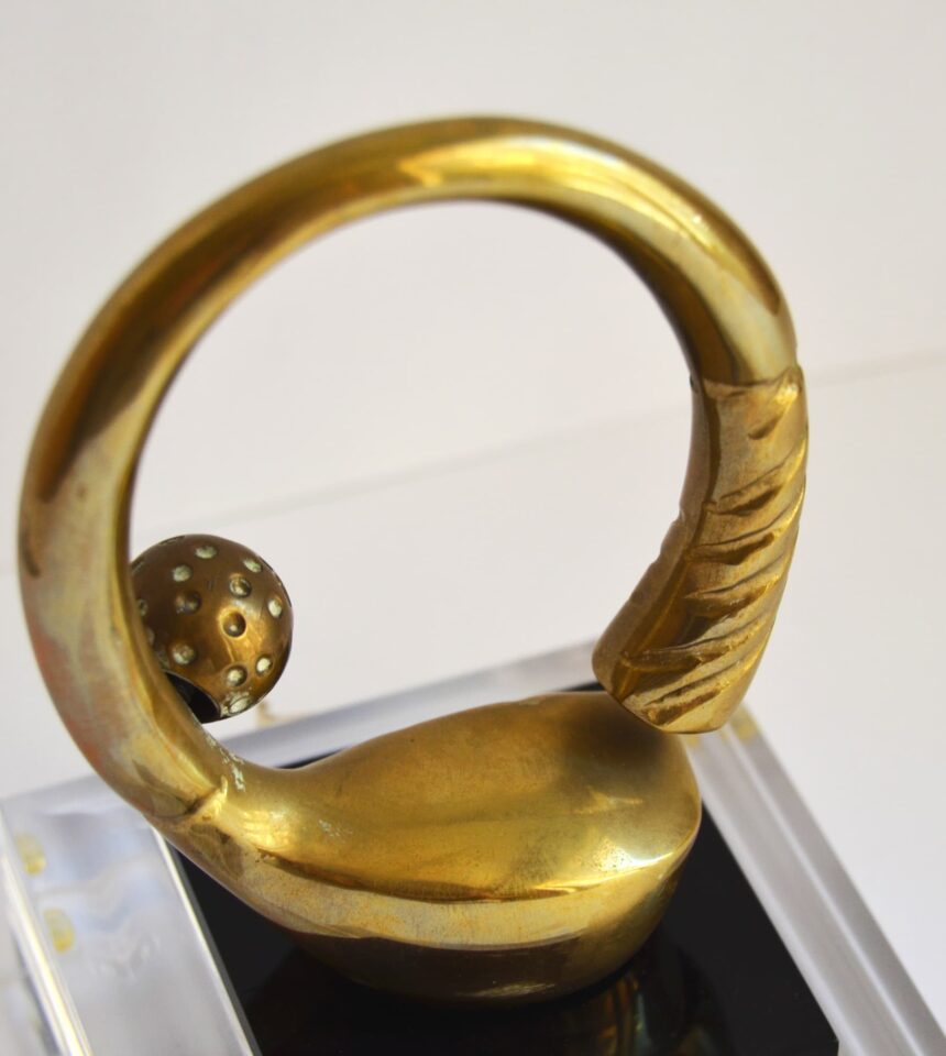 trofeo palo doblado bronce