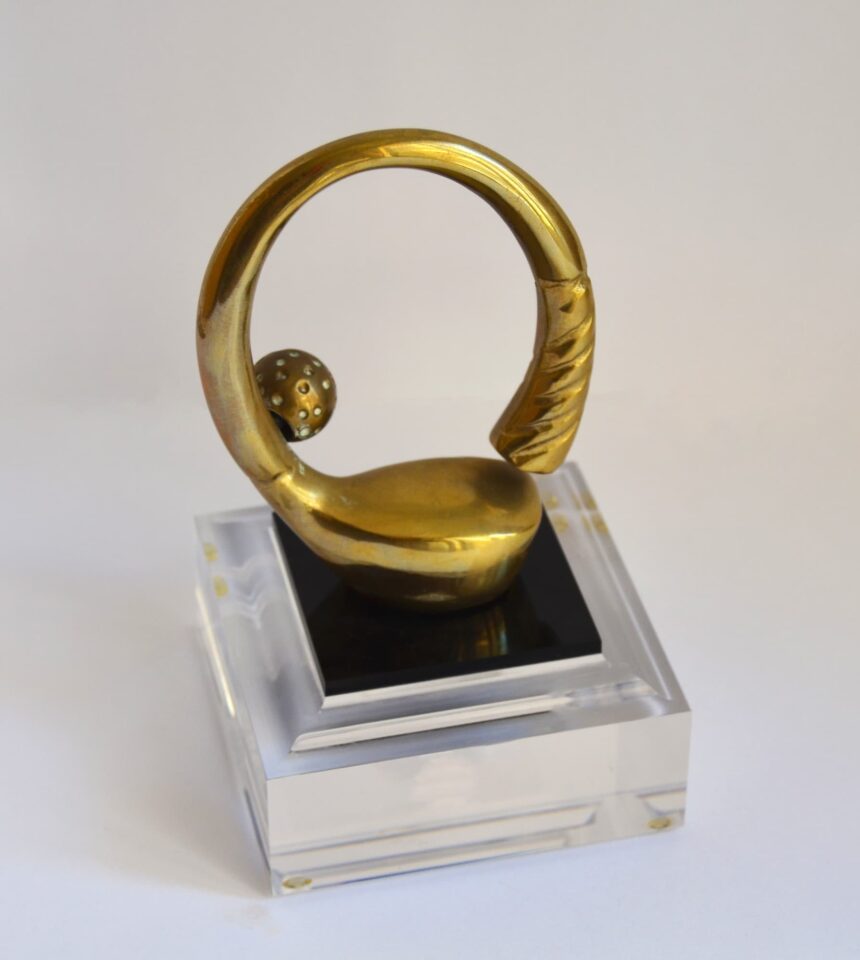 trofeo palo doblado bronce