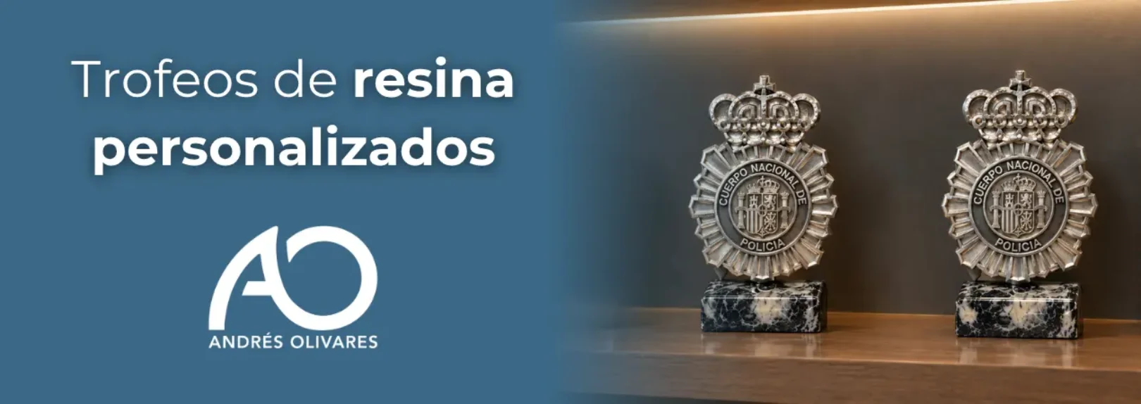 Trofeos de resina personalizados de alta calidad